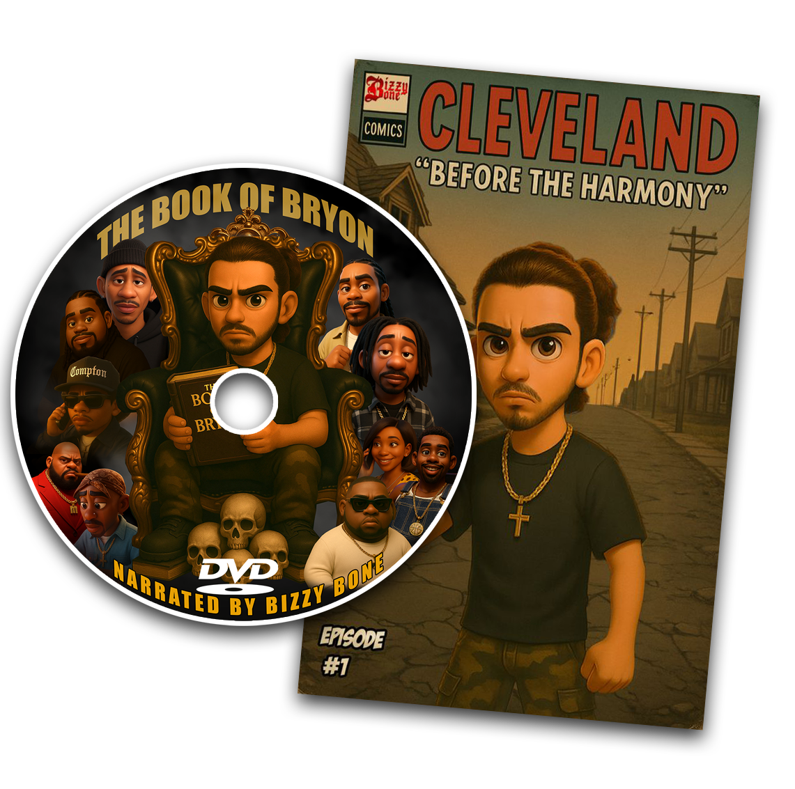 "The Book of Bryon" Physical DVD & Cleveland Before the Harmony Comic Book Combo