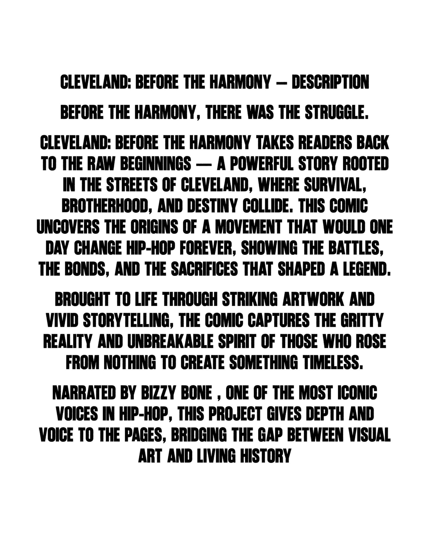 "The Book of Bryon" Physical DVD & Cleveland Before the Harmony Comic Book Combo