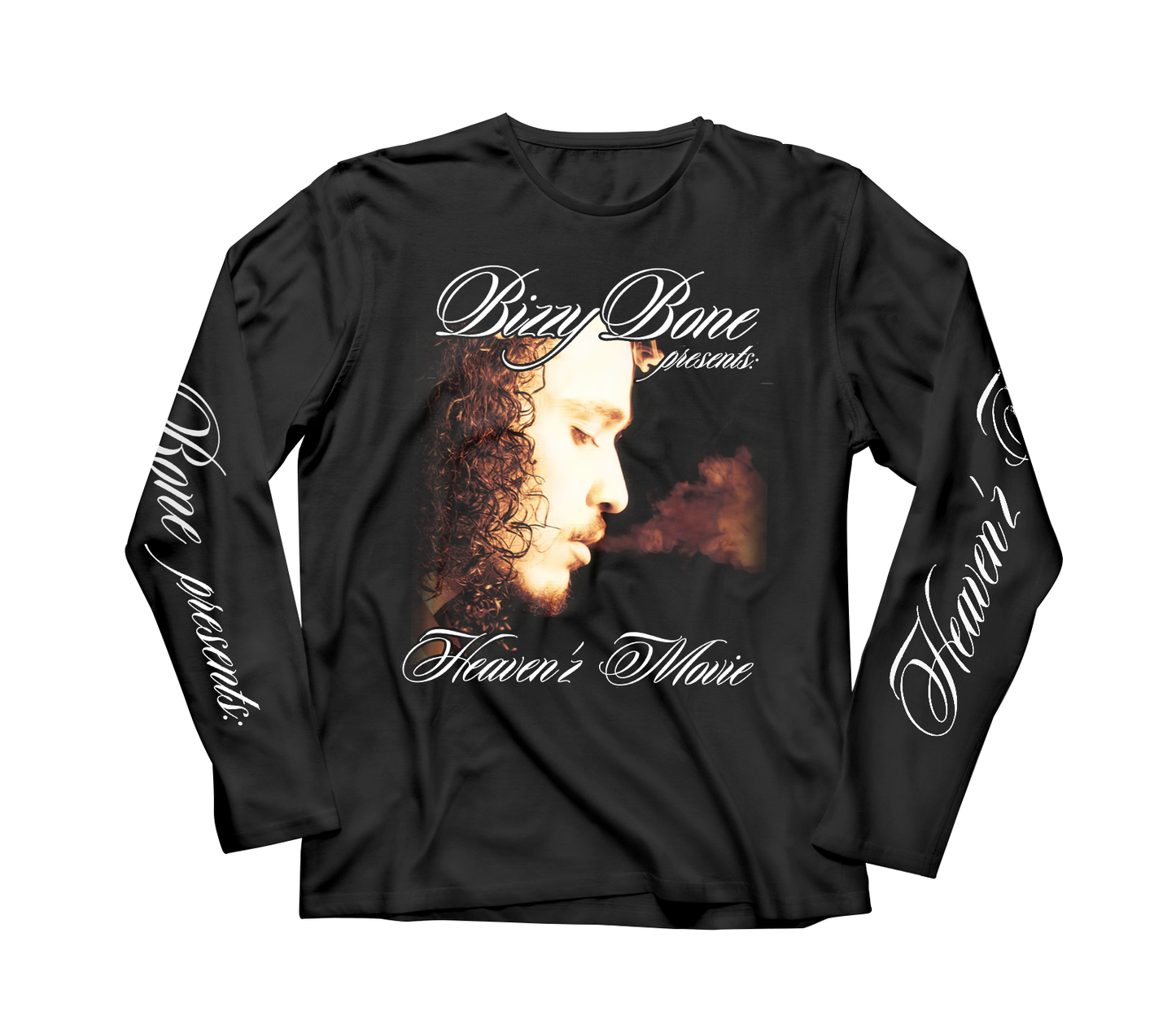 "Heaven'z Movie" Black Full Sleeve Tee