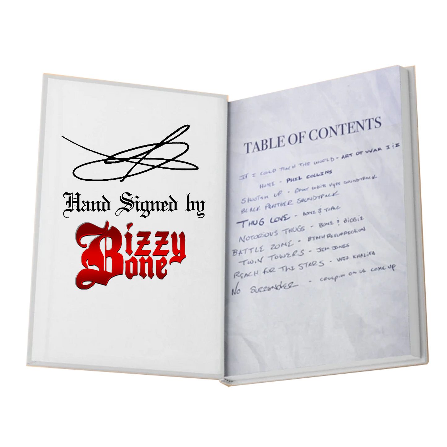 Scattered Jewels Issue #1 (Lyric Book) HAND SIGNED by Bizzy Bone